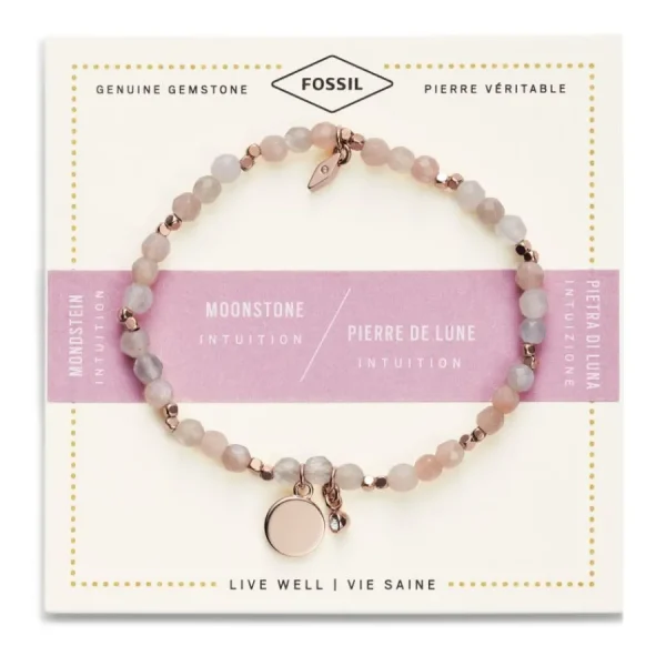 Armbänder & Armreife* Fossil JA6945791 Armband Damen Nude Semi-Precious Rosé-Ton