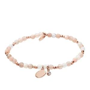 Armbänder & Armreife* Fossil JA6945791 Armband Damen Nude Semi-Precious Rosé-Ton