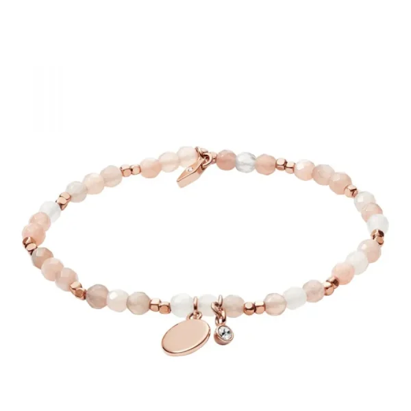 Armbänder & Armreife* Fossil JA6945791 Armband Damen Nude Semi-Precious Rosé-Ton