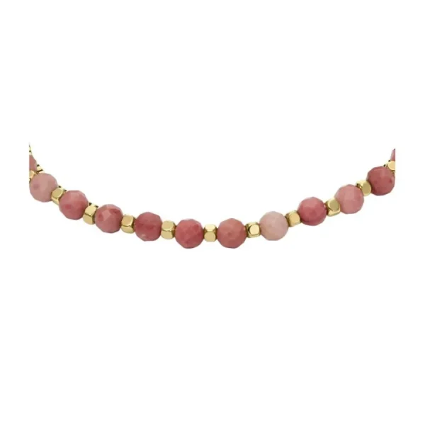 Armbänder & Armreife*Fossil JF04682710 Armband Damen Stacked Up Rhodochrosit Rosé Edelstahl