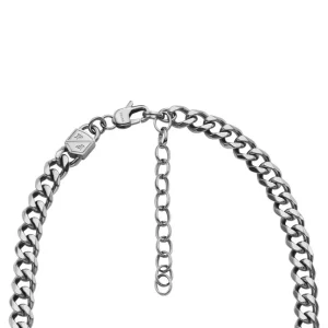 Halsketten | Halsketten*Fossil JF04614040 Halskette Unisex Bold Chains Edelstahl Silber 48 cm