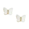 Ohrschmuck*Fossil JF04422710 Ohrringe Damen Radiant Wings Butterfly Perlmutt Weiß Gold-Ton