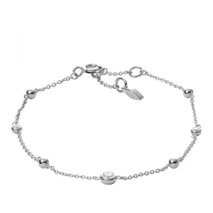 Armbänder & Armreife* Fossil JFS00452040 Armband Damen Glitz Sterling-Silber 16,5 cm