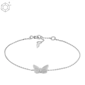 Kinderschmuck | Armbänder & Armreife*Fossil JFS00620040 Gliederarmband Damen Butterflies Zirkonia Sterlingsilber