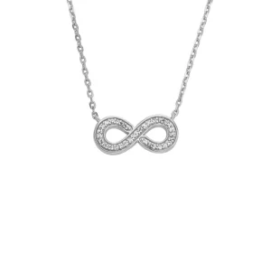 Halsketten*Fossil JFS00632040 Halskette mit Anhänger Dame Infinity Sterlingsilber