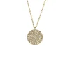 Halsketten*Fossil Kette-Anhänger Sadie Glitz Disc Edelstahl Gold-Ton JF04544710