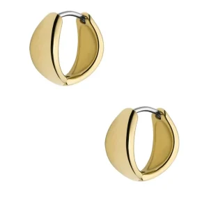 Ohrschmuck*Fossil Ohrringe Ellis Domed Collection Edelstahl Gold-Ton JF04741710