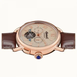 Herren Uhren Automatik*Ingersoll I00901B Herren-Uhr The New England Automatik Leder-Armband Ø 44 mm