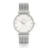 Damen Designer Uhren*JOOP! 2022840 Damen-Uhr Logo Analog Quarz Milanaise Edelstahl-Band Silber