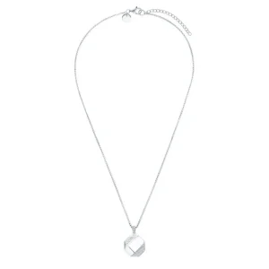 Halsketten*JOOP! 2035938 Halskette mit Anhänger Damen Achteck Logo Zirkonia Sterling-Silber