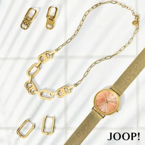 Ohrschmuck*JOOP! 2035036 Ohrringe Creolen Damen Logo Edelstahl IP Vergoldet