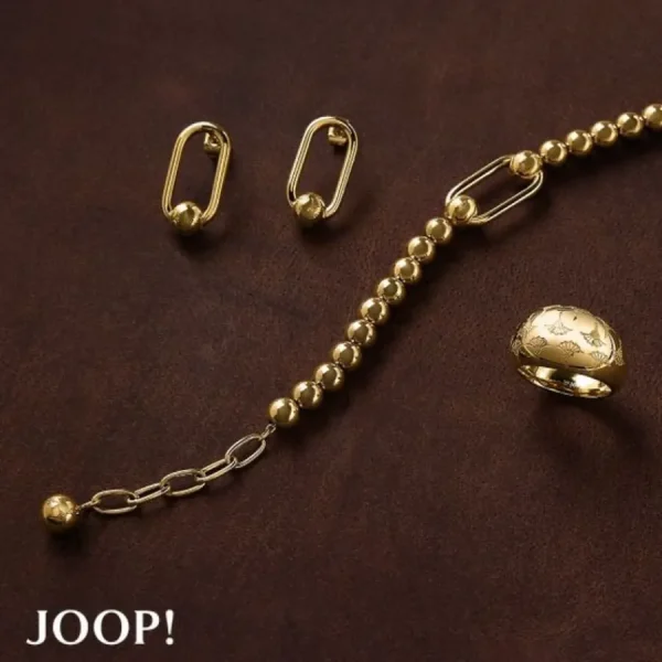 Ohrschmuck*JOOP! Creolen Damen Signé-Detail Zirkonia Silber 2038915