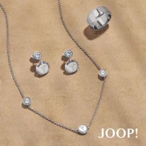 Ohrschmuck*JOOP! Creolen Ohrringe Damen Zirkonia Cornflower Silber 2036787