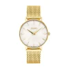 Damen Designer Uhren*JOOP! Damen-Uhr Logo Analog Quarz Milanaise Edelstahl-Band Gold 2027243