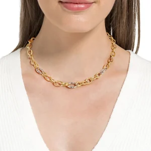 Halsketten*JOOP! Halskette Collier Cornflower Edelstahl IP Vergoldet 2032467