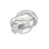 Ringe*JOOP! Ring Damen Geschwungener Design Logo Zirkon Sterlingsilber