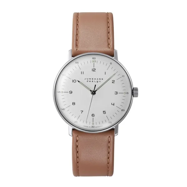 Herren Uhren Automatik | Damen Uhren Automatik*Junghans 27/3701.02 Herren-Uhr Max Bill Analog Handaufzug mit Leder-Armband