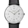 Herren Uhren Automatik*Junghans 27/4700.02 Herren-Uhr Max Bill Analog Automatik mit Leder-Armband