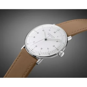 Herren Uhren Automatik | Damen Uhren Automatik*Junghans 27/3701.02 Herren-Uhr Max Bill Analog Handaufzug mit Leder-Armband