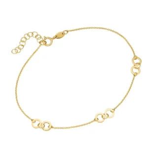 Armbänder & Armreife* Karat 92028840200 Armband Damen Ankerkette Glanz 375/- Gelbgold 18 cm