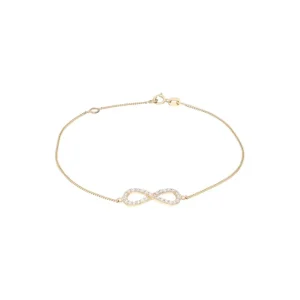 Armbänder & Armreife* Karat 92011340 Armband Damen Infinity Unendlichkeit 375/- Gelb-Gold