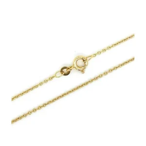 Halsketten* Karat 1.0140 Halskette Collier Damen 1,5 mm Rundankerkette 333er Gelbgold