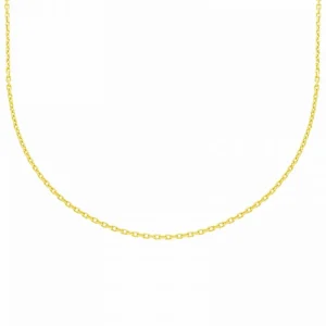 Halsketten* Karat 1.0440 Halskette Collier Damen 1,2 mm Ankerkette Geschliffen 333er Gelbgold