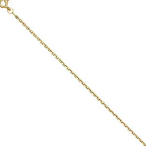 Halsketten* Karat 1.0450 Halskette Collier Damen 2 mm Ankerkette Geschliffen 333er Gelbgold