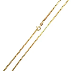 Halsketten* Karat 100035 Halskette Damen Venezia 2 mm Massiv 750er Gelbgold 90 cm