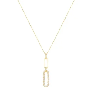 Halsketten* Karat 99076440450 Halskette mit Anhänger Damen 4 Glieder 375/- Gold Zirkonia