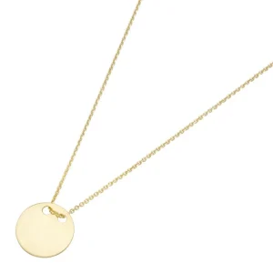 Halsketten* Karat 99036440 Kette mit Anhänger Damen Coin 375/- Gelb-Gold