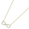 Halsketten* Karat 99022940 Kette mit Anhänger Damen Infinity Unendlichkeit 375/- Gelb-Gold