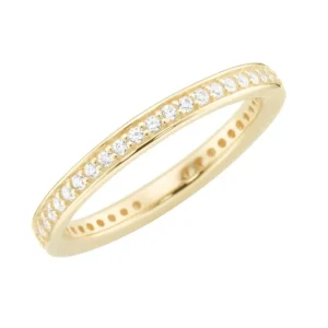 Ringe* Karat 93012040540 Ring Damen 375/- Gelb-Gold Zirkonia Weiss