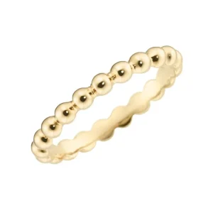 Ringe* Karat 9301114000 Ring Damen Halb-Kugeln 375/- Gelb-Gold