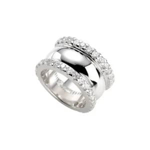 Ringe*Giorgio Martello Milano Karat 303459550 Ring Damen Sterling-Silber Zirkonia Weiss Gr. 55