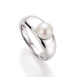 Ringe* Karat 93002793540 Ring Damen Zucht-Perle Ø 8 mm Sterling-Silber Gr. 54