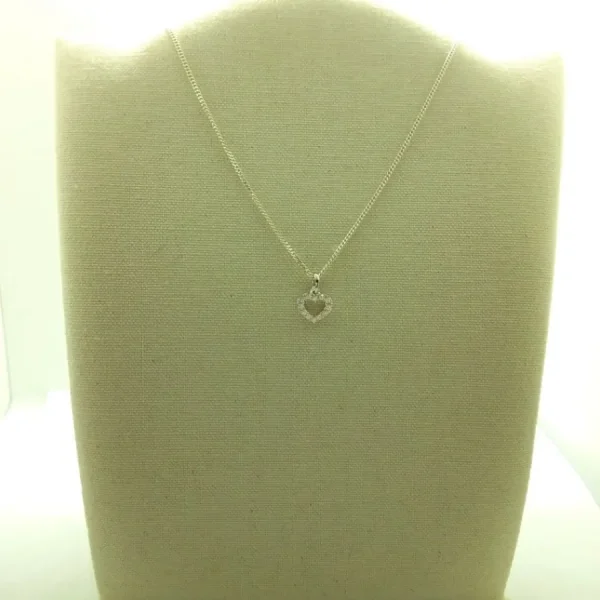 Anhänger* Karat FE6357/2 Ketten-Anhänger Damen Herz 585er Weissgold Zirkonia Weiss