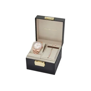 Armbänder & Armreife | Sets*Michael Kors Damen-Uhr-Set Lexington Armband Ohrringe Rosé MK1088SET