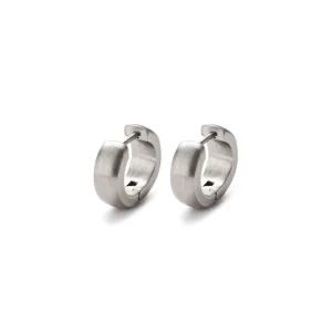 Ohrschmuck | Ohrschmuck*Monomania 30070 Ohrringe Klapp-Creolen Pure Edelstahl Ø 13 mm