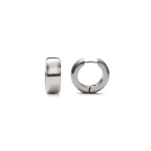 Ohrschmuck | Ohrschmuck*Monomania 30070 Ohrringe Klapp-Creolen Pure Edelstahl Ø 13 mm