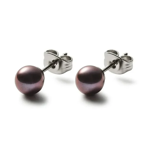 Ohrschmuck*Monomania 31233 Ohrstecker Ohrringe Damen Sphere Süßwasserperle Edelstahl