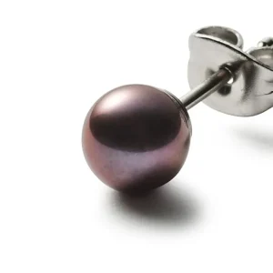 Ohrschmuck*Monomania 31233 Ohrstecker Ohrringe Damen Sphere Süßwasserperle Edelstahl