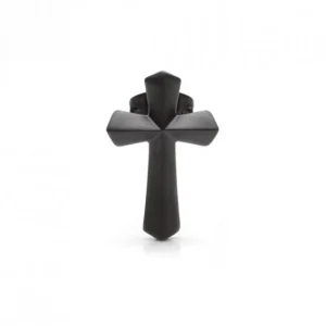 Ohrschmuck | Ohrschmuck*Monomania 31701H Ohrstecker Unisex Einzeln Kreuz Edelstahl Schwarz