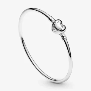 Armbänder & Armreife*Pandora 596268 Armreif Damen Moments Herzverschluss Silber