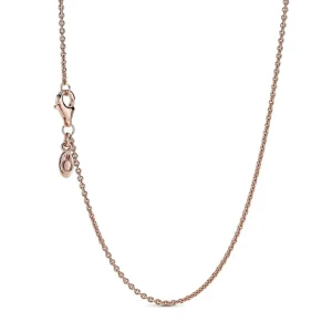 Halsketten*Pandora 580413 Halskette Damen Klassische Ankerkette 14k Rosé Vergoldet