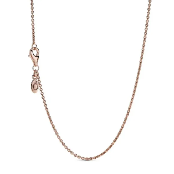 Halsketten*Pandora 580413 Halskette Damen Klassische Ankerkette 14k Rosé Vergoldet