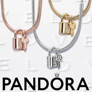 Halsketten*Pandora 580413 Halskette Damen Klassische Ankerkette 14k Rosé Vergoldet