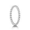 Ringe*Pandora 190615 Ring Damen Metall-Perlen Silber