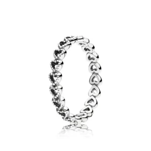 Ringe* Pandora 190980 Ring Gereihte Herzen Sterling-Silber