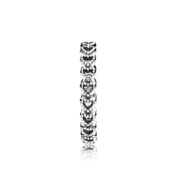 Ringe* Pandora 190980 Ring Gereihte Herzen Sterling-Silber